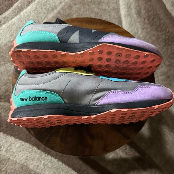 New Balance Gray Sneakers with Yellow and Blue Accents - Picture 9 of 11